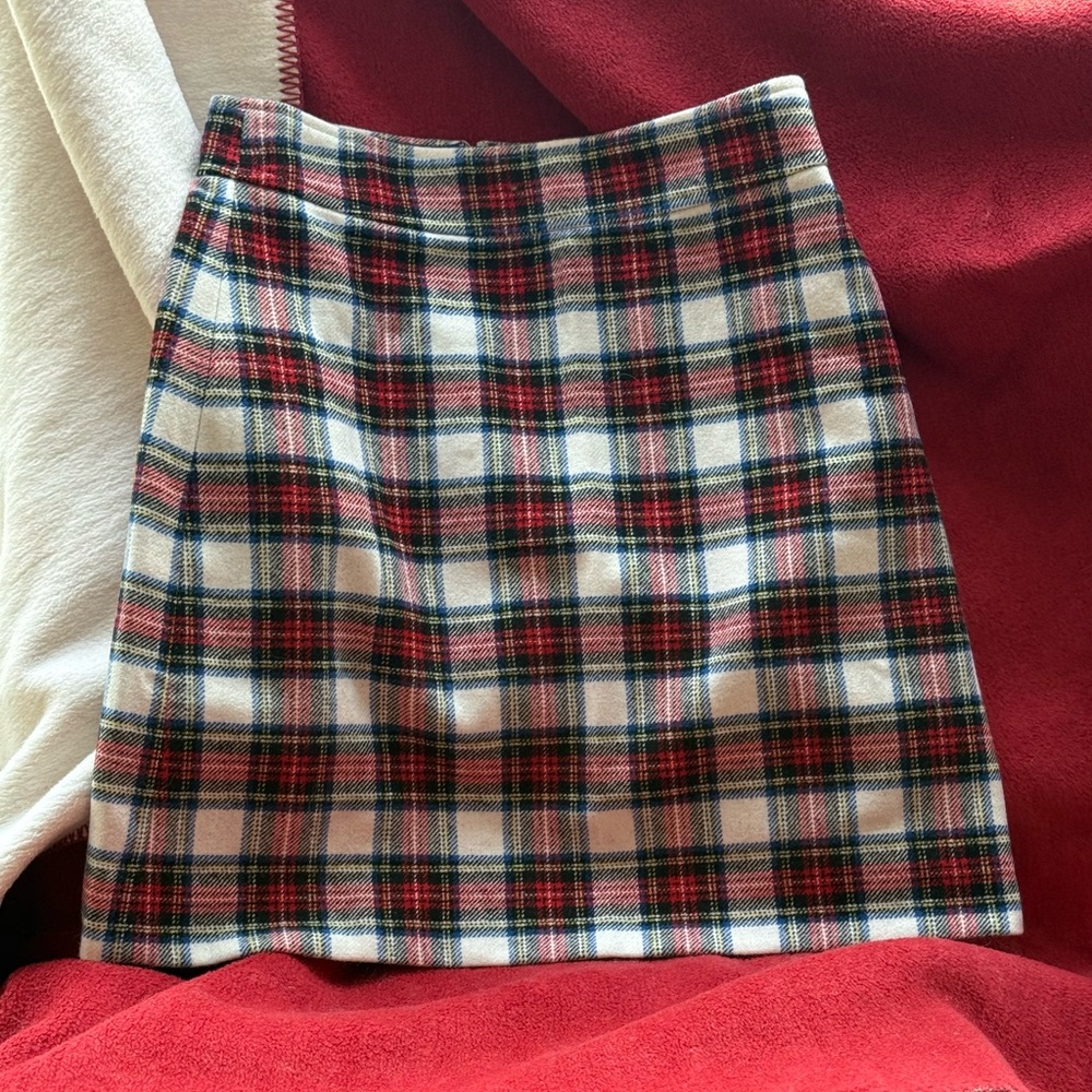 J. Crew Plaid Mini-skirt ~ Holiday or anytime ready!